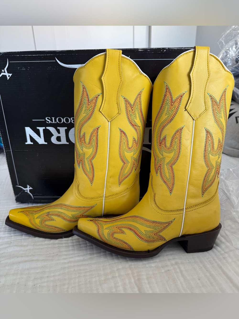 NIB Planet Cowboy Original Psychedelic Western Boot Size 8